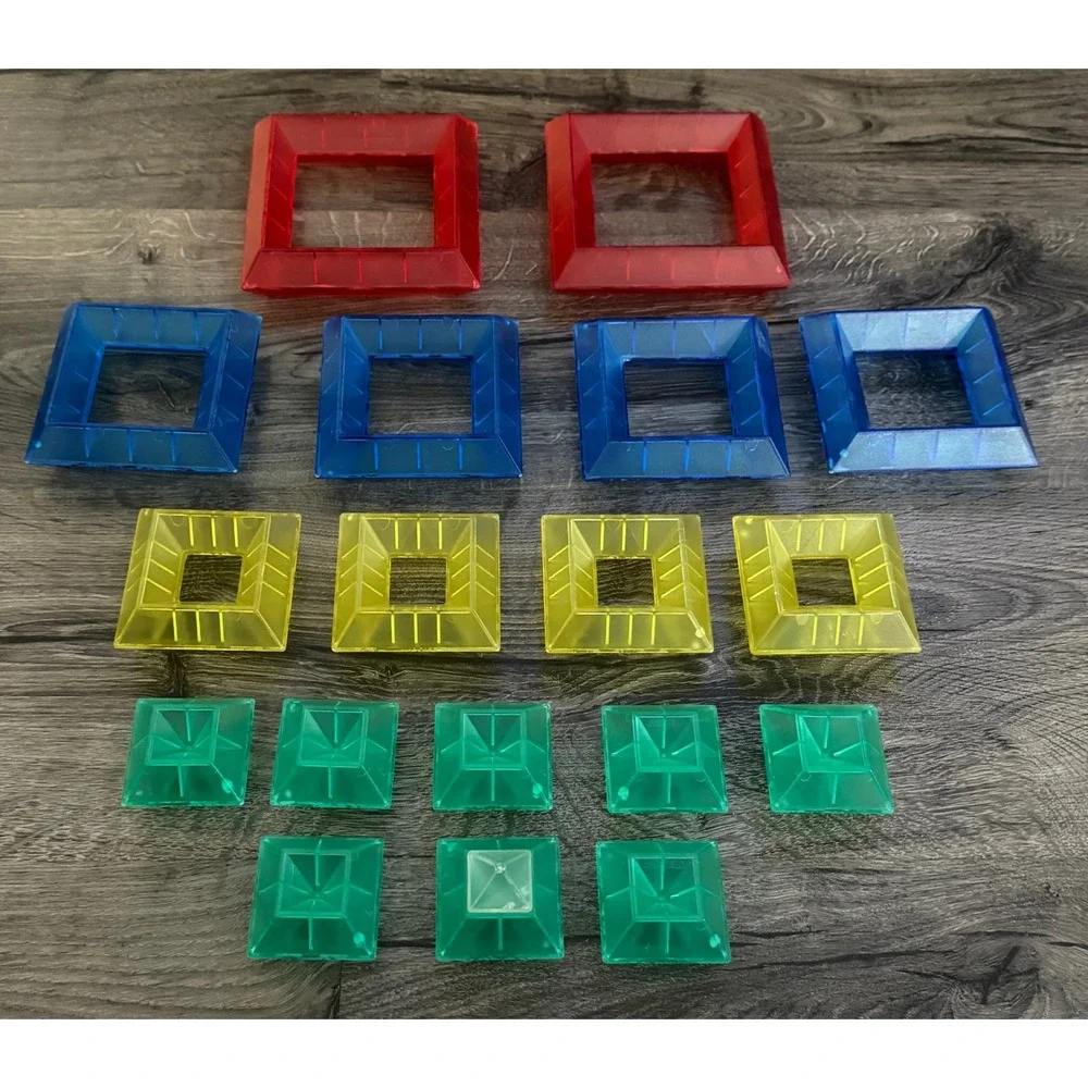 Wedgits Building Blocks Starter Tote Set and Transparent Blocks - Picture 3 of 8